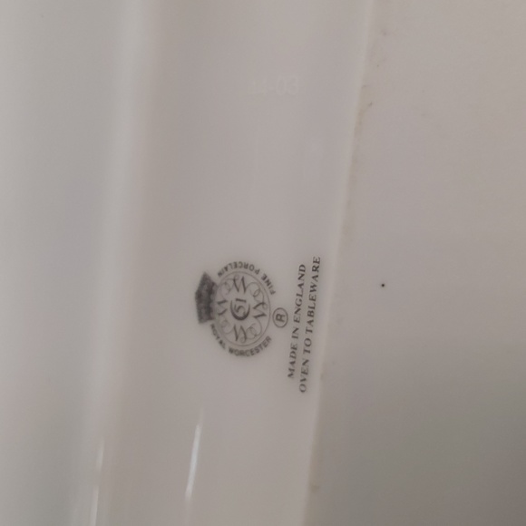 ROYAL WORCESTER EVESHAM (ring holder) ORIGINAL 1960'S GREEN & GOLD FINE CHINA - Picture 12 of 12